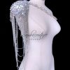 SambaCouture WBFF Competition Luxury rhinestone theme wear shoulder accessory