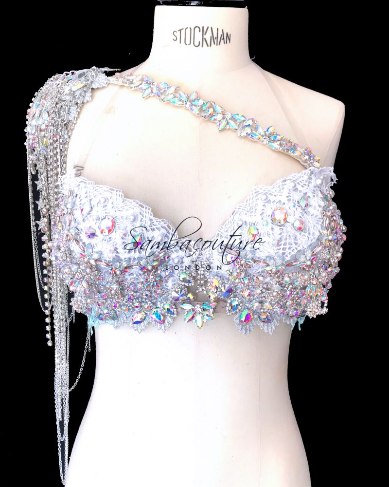 SambaCouture WBFF Competition Luxury rhinestone theme wear shoulder accessory