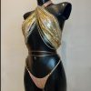 gold WBFF bikini by sambacouture