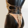 gold WBFF bikini by sambacouture
