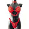 Red WBFF bikini by sambacouture