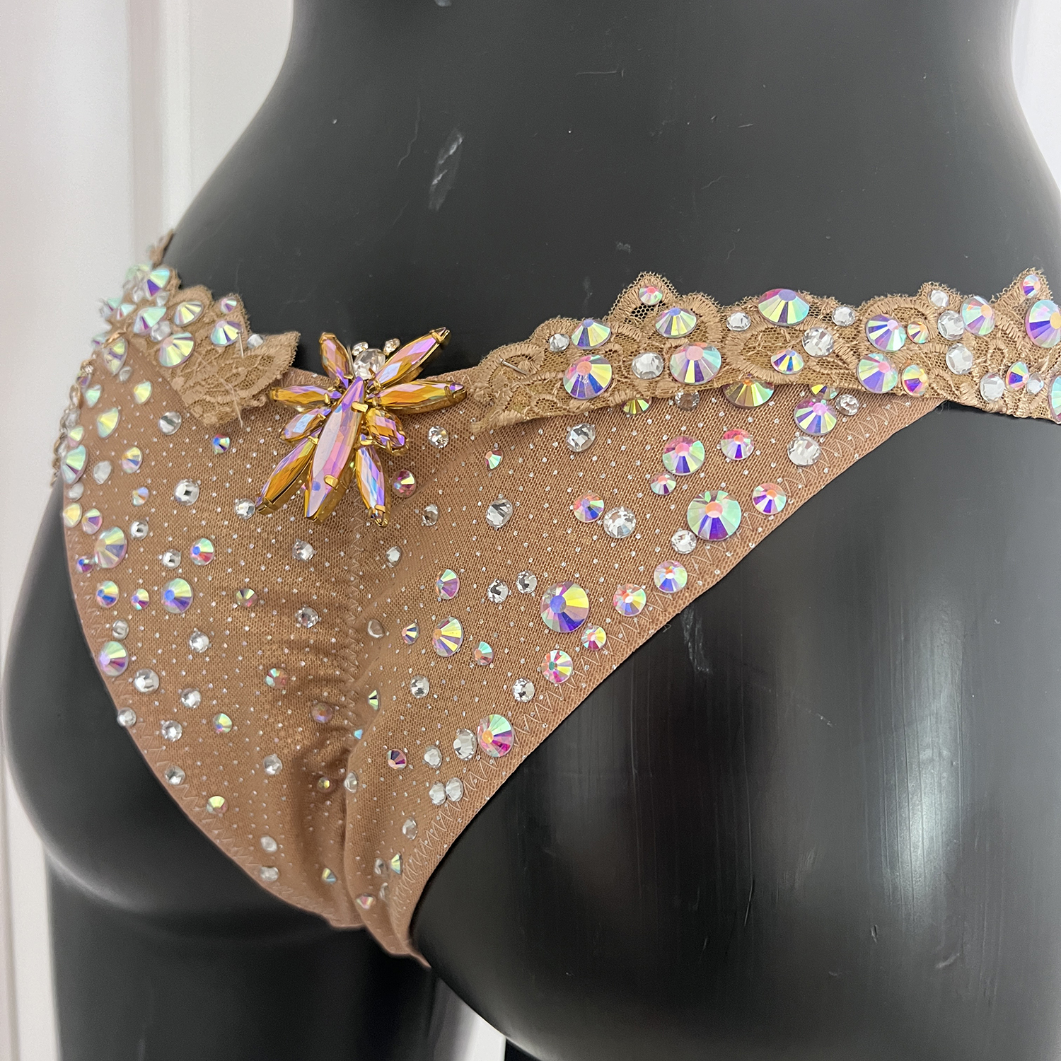 SambaCouture | Gold Crystal WBFF FMG Competition Bikini - Image 4